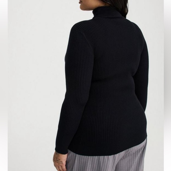Torrid Mock Neck Ribbed Sweater - Picture 5 of 9